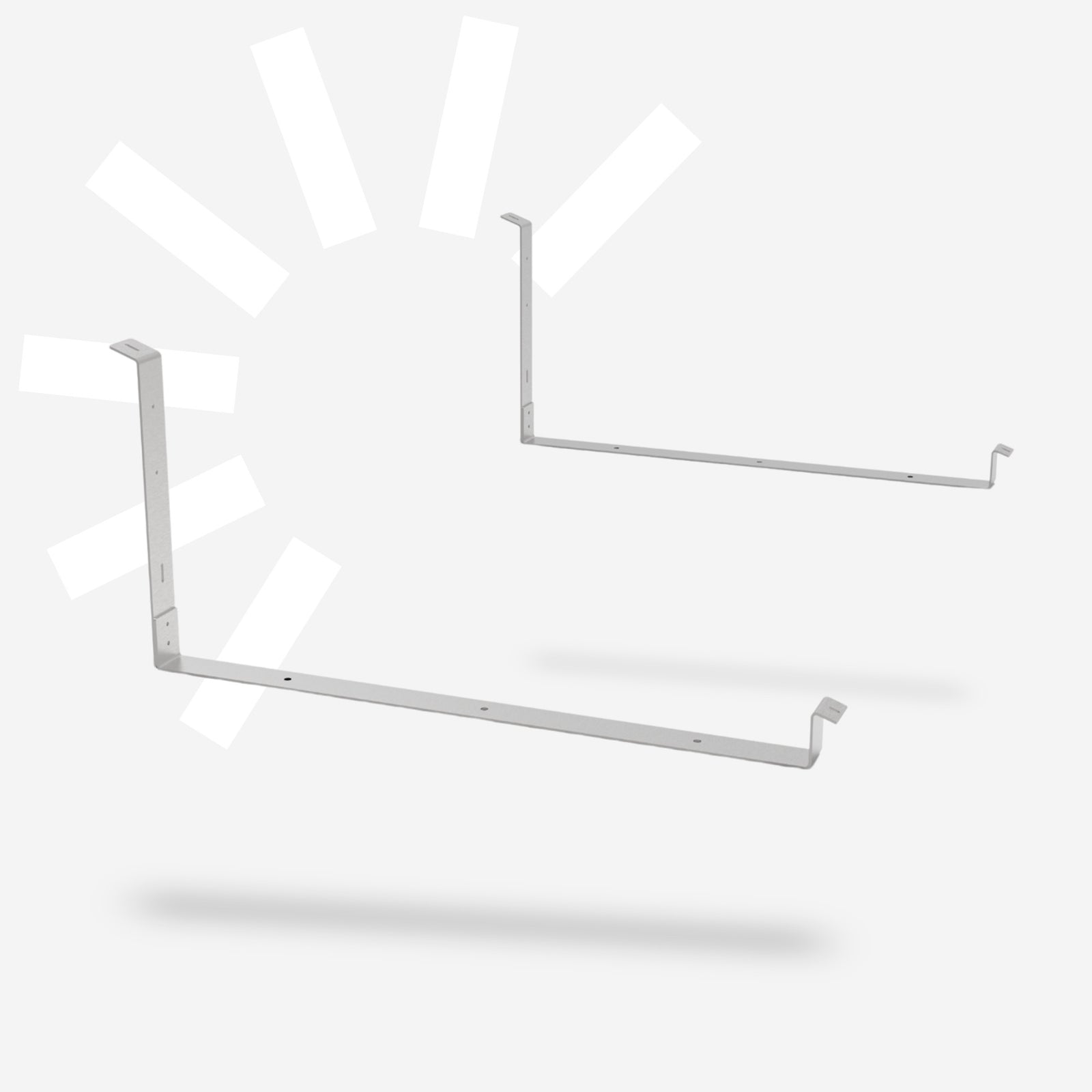 Flachdachhalterung (Aluminium, Made in Germany)
