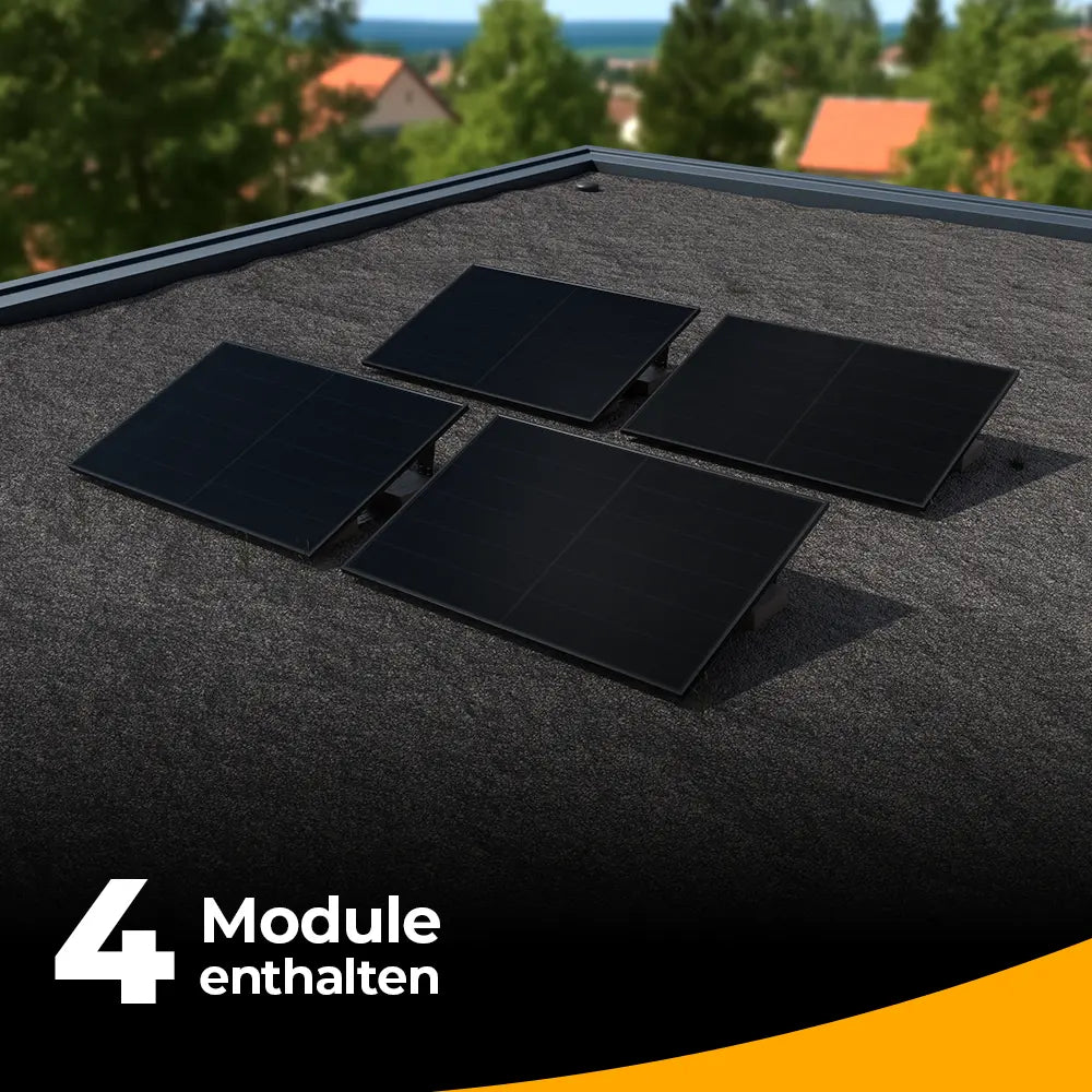Balkonkraftwerk 2000W Komplettset (4×500 Wp)